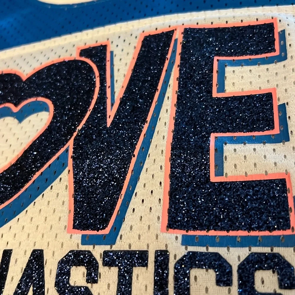 ❤️3/$25 (6) Justice Love Gymnastics Jersey Style Half Shirt